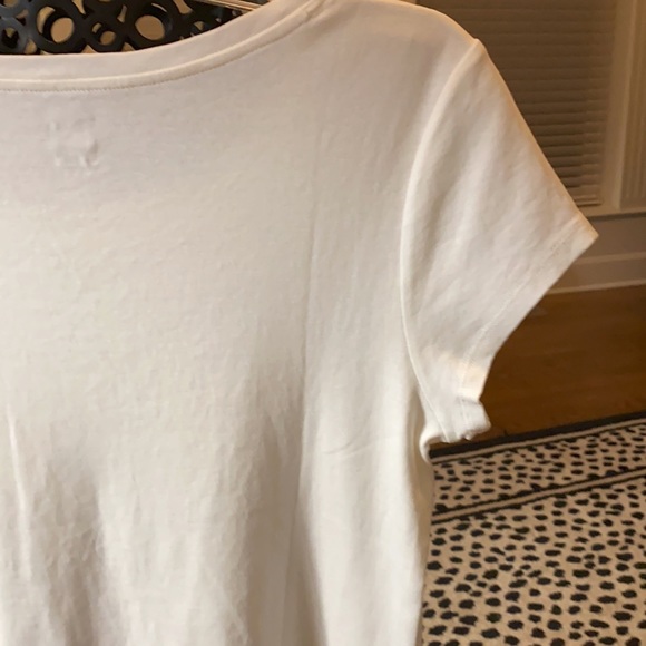 NWT JCP white thick cap sleeves T-shirt XLarge - Picture 9 of 10